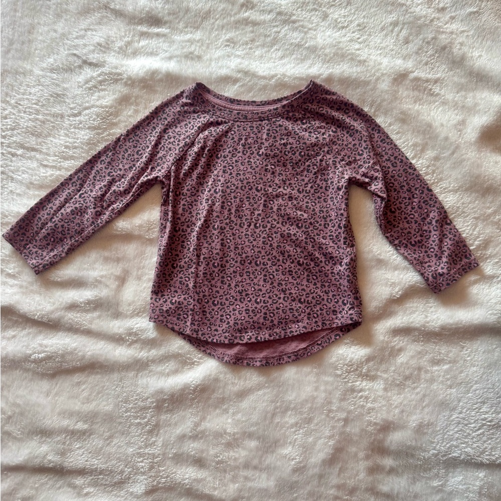Cat & Jack Pink Leopard Long Sleeve Tee